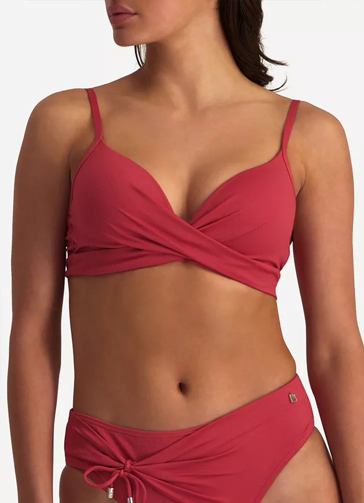 Beachlife - Haut de maillot de bain bikini torsade - Cardinal Red