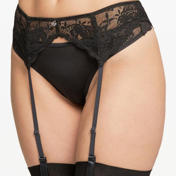 Montelle - 9353 - Noir - Porte-jarretelle en dentelle