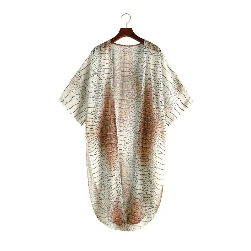 Kimono long transparent - Alligator